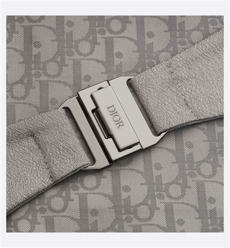 Tuxedo Belt Dior Gray Silk Satin 